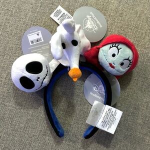 Disneys Nightmare Before Christmas Jack Sally Zero Ears Headband